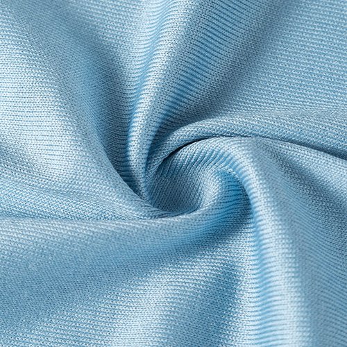 Puomue 6 Pack Microfiber Glass Cleaning Cloth, 16 Inch X 16 Inch, Lint Free Quickly Clean Window, Glasses, Windshields, Mirrors, and Stainless Steel, Blue