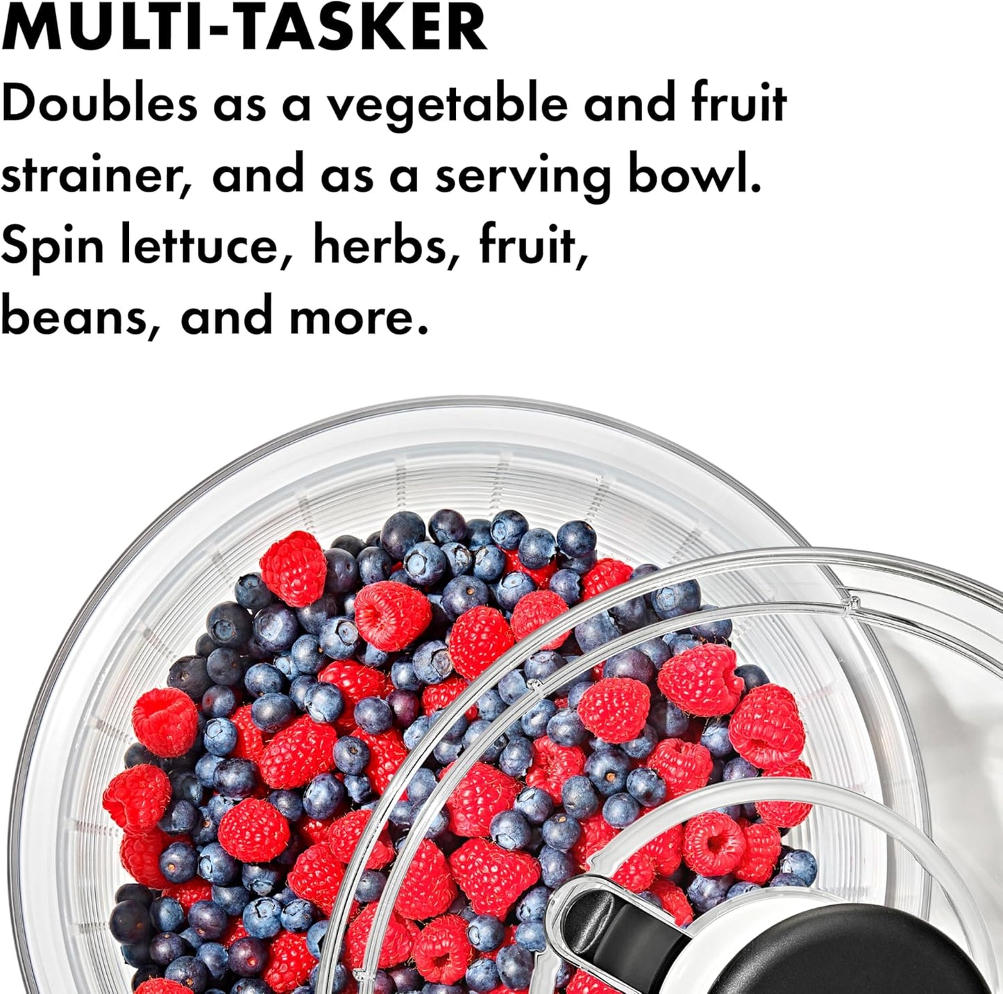 OXO Good Grips Salad Spinner - 6.22 Quart Lettuce & Fruit Washer with Strainer | Pack of 4