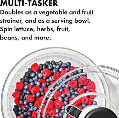 OXO Good Grips Salad Spinner - 6.22 Quart Lettuce & Fruit Washer with Strainer | Pack of 4