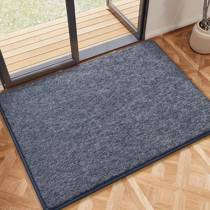Amearea Soft Area Rug - Chic Washable 2x3 Small Throw Rug for Bedroom, Hallway & Kitchen | Blue & White Non-Slip Design