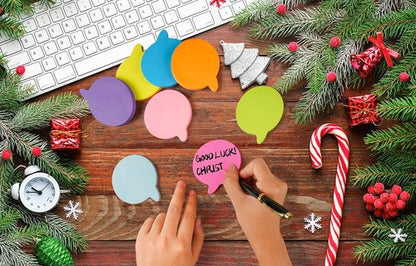 Bubble Sticky Notes - 3x3 Inch, 8 Pads of Bright Colors | Strong Adhesive & Clean Removal, 82 Sheets Each
