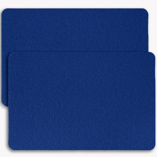 Hargiis Non-Slip Bathtub Mat, 2 Pack Anti Slip Shower Mat, Fast Drying Bathtub Mats, Foot Scrubber Mat, Anti Slip Mat for Tub, Floor, Bathroom, Kitchen, Home, Hotel (Navy Blue 24"×16"+24"×16")