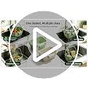 Cream White Foldable Sink Drain Basket - Expandable Kitchen Strainer with Flip Cover
