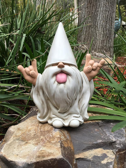 Rocker Gnome George - 10 Inch Garden Gnome Figurine