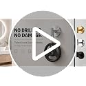 Heavy Duty Suction Cup Hooks for Glass Doors - Silver