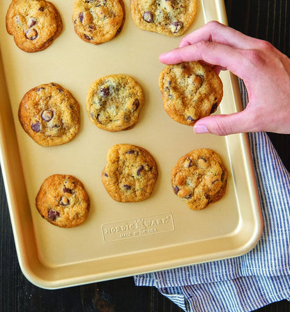 Nordic Ware Naturals Nonstick Quarter Sheet Pans - 2 Count Set for Easy Baking & Cooking