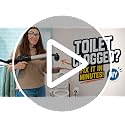 High Pressure Toilet Plunger - Heavy Duty Bathroom Unclogger - Dark Black