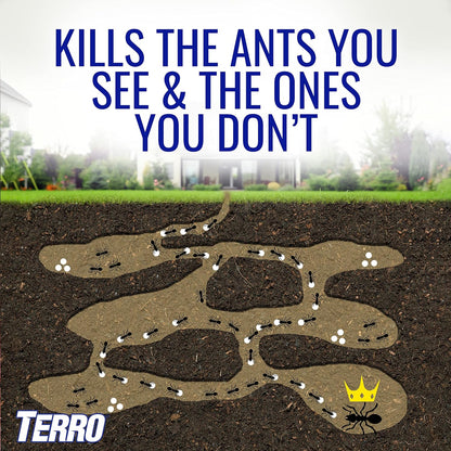 TERRO Outdoor Liquid Ant Bait Stakes - Effective Ant Control | 2 Pack