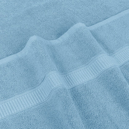 Utopia Towels Luxurious Jumbo Bath Sheet 2 Piece, 600 GSM, 35 by 70 Inches, 100% Ring Spun Cotton, Highly Absorbent and Quick Dry Extra Large Bath Towel, Super Soft Towel, Sky Blue