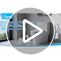 Disposable Toilet Brush and Holder Set with 48 Refills - No-Touch System