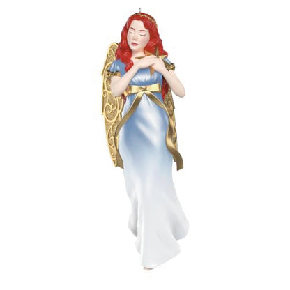Hallmark Keepsake Christmas Angel Ornament - Guidance 2026, Light Blue & Gold Wings