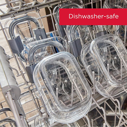 Rubbermaid Brilliance Food Storage Containers - 14-Piece Set, BPA-Free, Leak-Proof, Clear Design