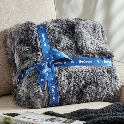 Bedsure GentleSoft Faux Fur Throw Blanket - Cozy Sherpa Fleece for Couch & Bed | Plush Winter Decor