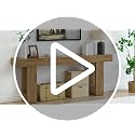 Extra Long Console Table 78.7-Inch Natural Oak Brown Entryway Sofa Hallway