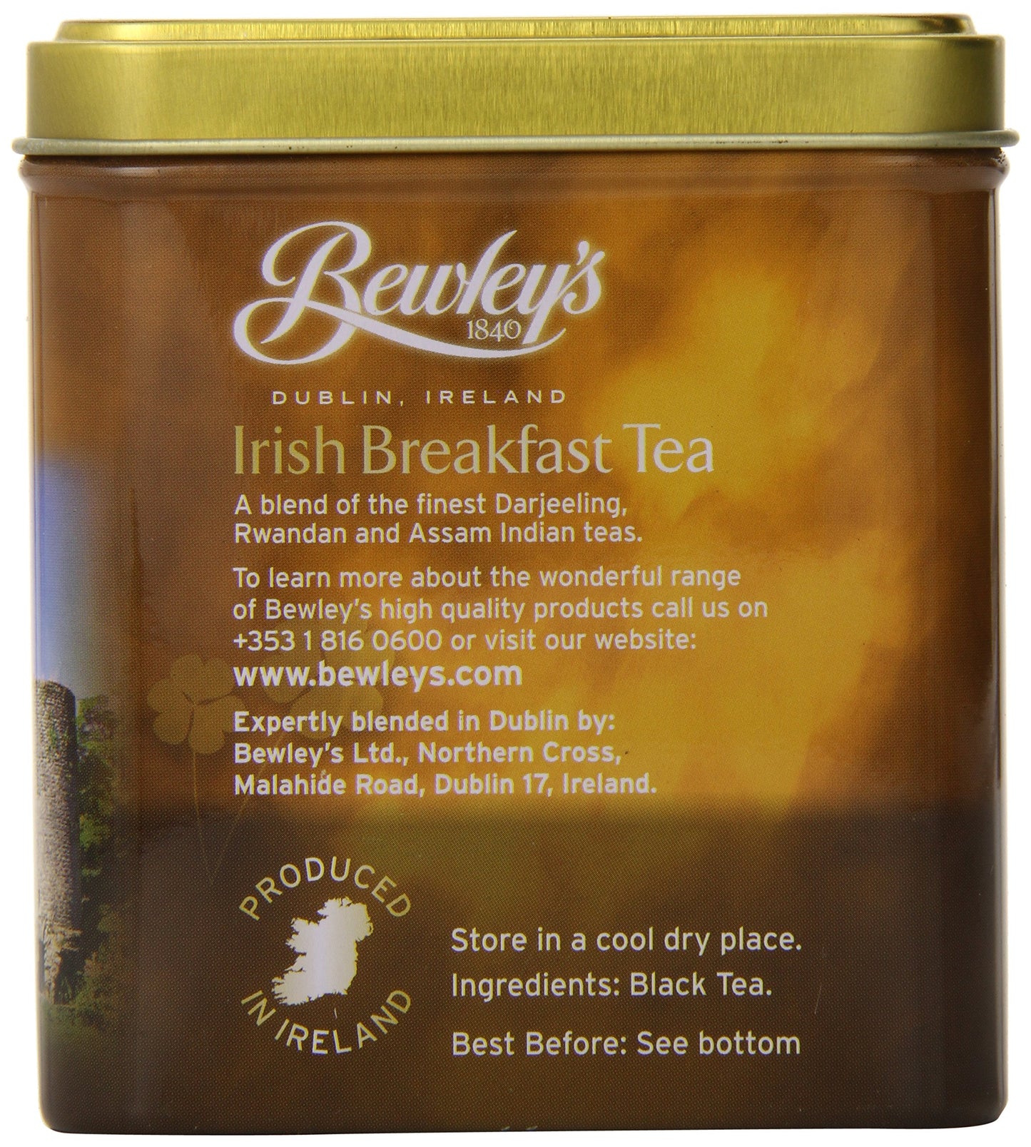 Bewley's Irish Breakfast Tea Tin, 30-Count