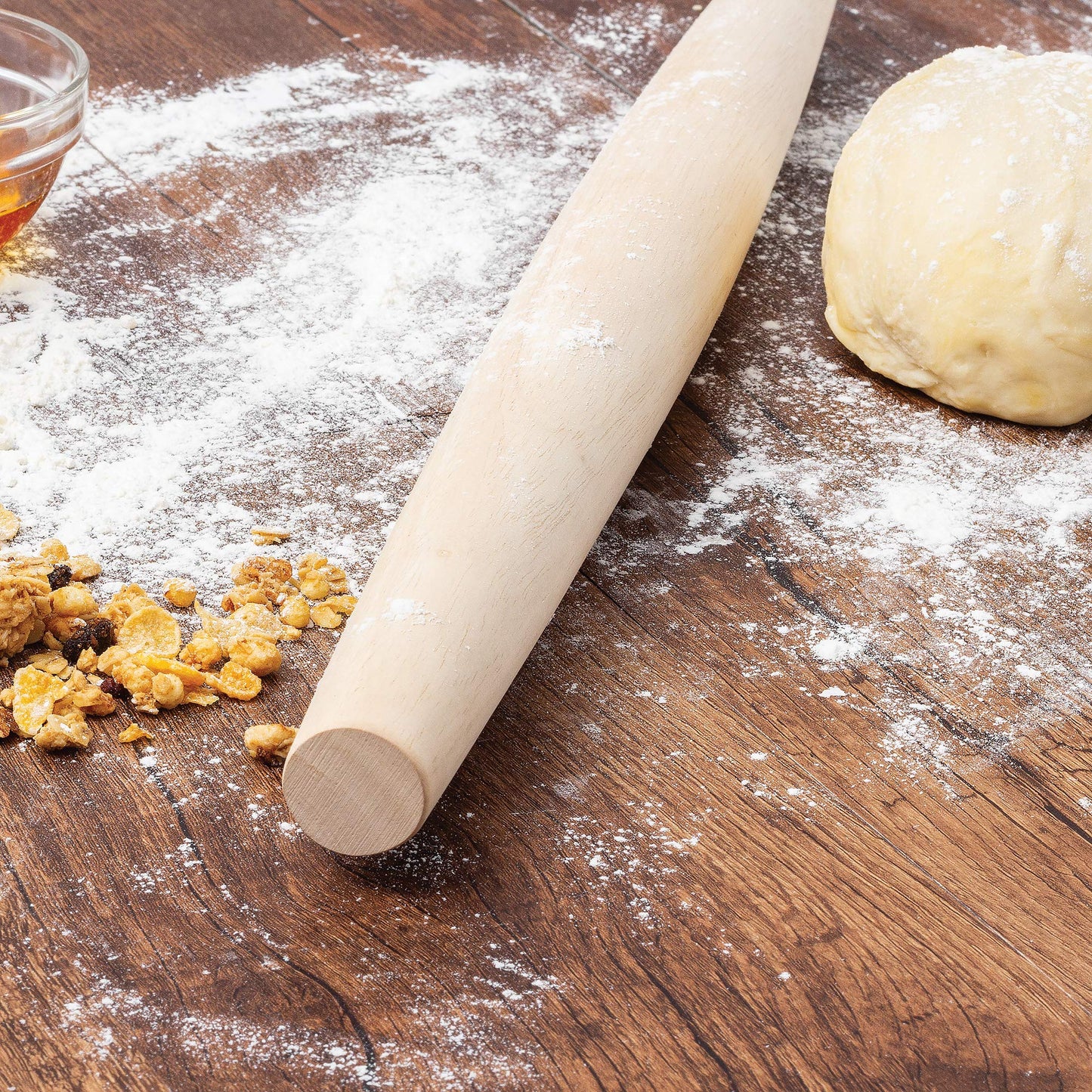 Fox Run Tapered Rolling Pin, Wood, 20-Inch