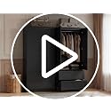 White 71'' H Armoire Wardrobe Closet with 2 Doors & 2 Drawers