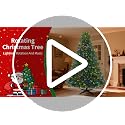 Pre-Lit 6ft Rotating Christmas Tree with 360° Base, 860 Tips, 8 Lighting Effects
