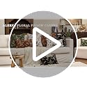 Alerfa Orange Neutral Floral Chenille Pillow Cover 12 x 20 Inch - Farmhouse Decorative Cushion Cover - Pack of 1