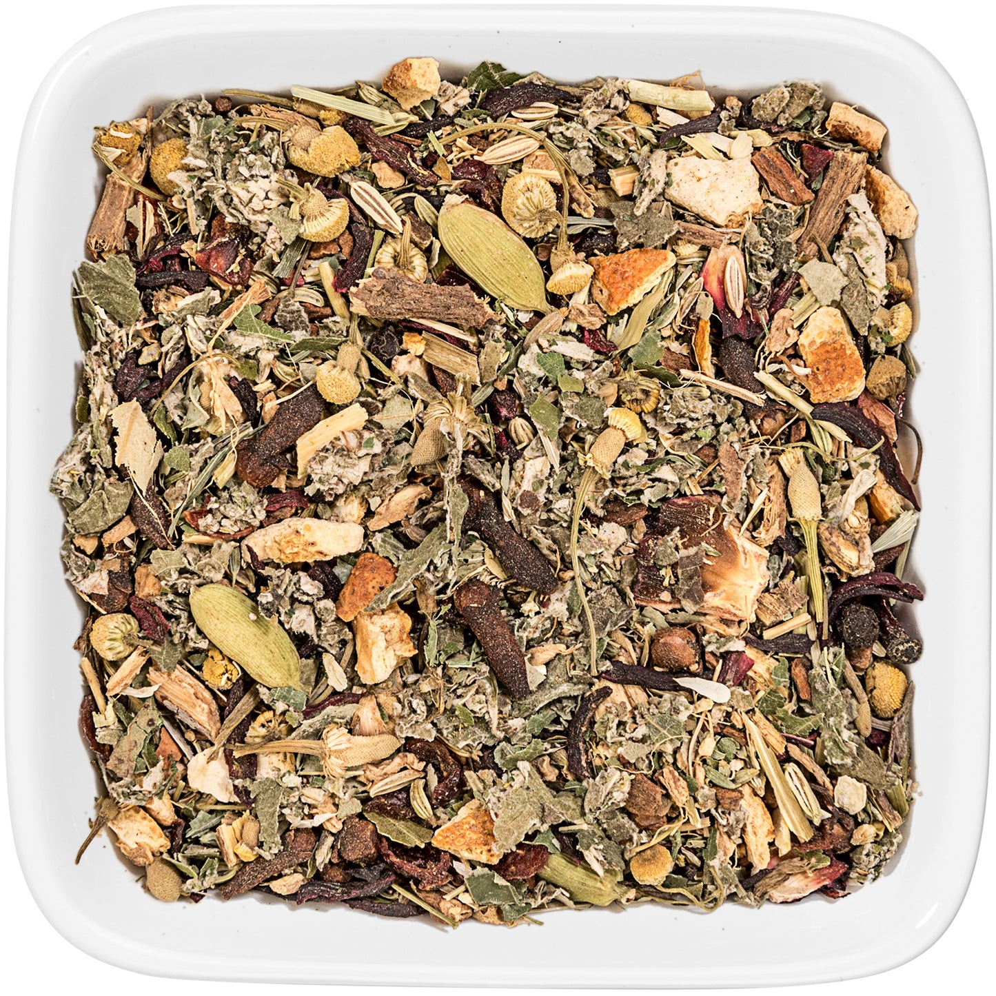 Tealyra - Calm Down - Nirvana - Chamomile Ginger Hibiscus - Wellness and Relaxing Herbal Loose Leaf Tea - Detox Tea - Caffeine-Free - All Natural - 220g (8-ounce)