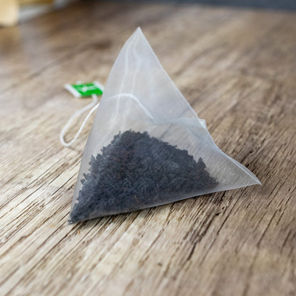 English Breakfast Black Tea - 100% Certified Organic - 50 Pyramid Tea Bags Sachets in Resealable Bag