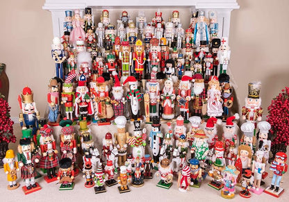 Variation: Green Coat 12 Inch Traditional Wooden Nutcracker – Festive Christmas Décor