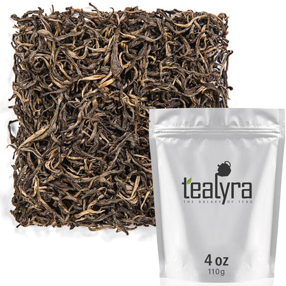 Tealyra - Golden Dragon Yellow Tea - Rare Unique Loose Leaf Tea - Antioxidants Rich - Caffeine Medium - 112g (4-ounce)