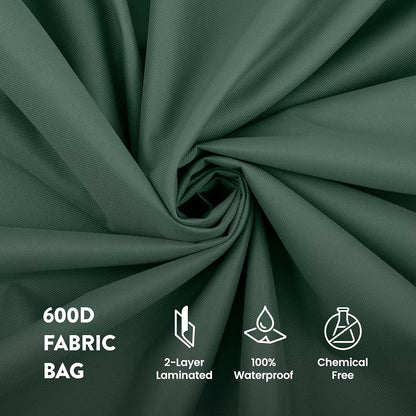 ZOBER Christmas Tree Storage Bag | 600D Oxford Fabric - Waterproof & Tear-Proof for 7.5 Ft Trees - Durable Handles - Green