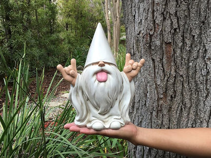 Rocker Gnome George - 10 Inch Garden Gnome Figurine
