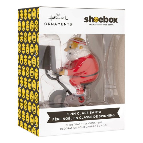 Hallmark Cycling Santa Christmas Ornament