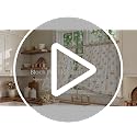 Kitchen Tier Cafe Curtains 28W x 24L Taupe Floral - Pack of 2
