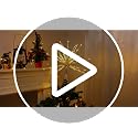 15in Twinkling Starburst Christmas Tree Topper with LED Light - VWAERR