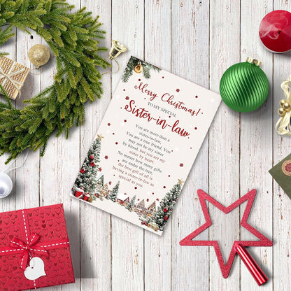 Regine Switzerland Christmas Card - Heartfelt Holiday Greeting for Sister-in-Law | Special Gift Idea