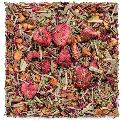 Tealyra - Raspberry Relaxation - Herbal Loose Leaf Tea - Lemon Verbena - Hibiscus - Lemongrass - Calming Relaxing Bed Time Tea - Caffeine Free - 224g (8-ounce)