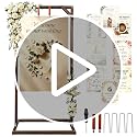 Wooden Welcome Sign Stand for Wedding & Event Decor - 63 x 30 Inch