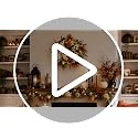 Lighted Fall Wreath with Pumpkins, Autumn Decor for Front Door 24 Inches