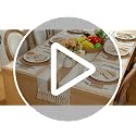 Khaki Boho 8-Piece Table Runner and Woven Placemat Set - 12x108 Inches