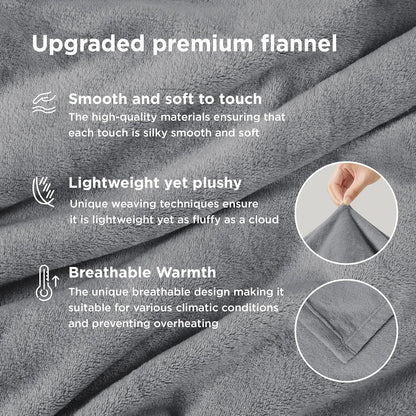 Bedsure Fleece Throw Blanket - Soft, Cozy Comfort for Couch | Perfect for All Seasons