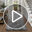 Grey Deerhoo 2x6 Runner Rug for Hallways and Bedroom - Soft Plush Fuzzy