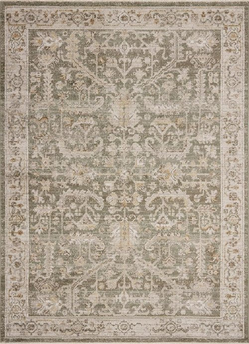 Loloi Magnolia Home | Pace Collection PAC-06 Area Rug - Forrest/Natural - 7'10" x 10' Size