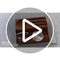 Brown Wooden Cigar Ashtray Set with Lighter Cutter & Accessories - Indoor Outdoor