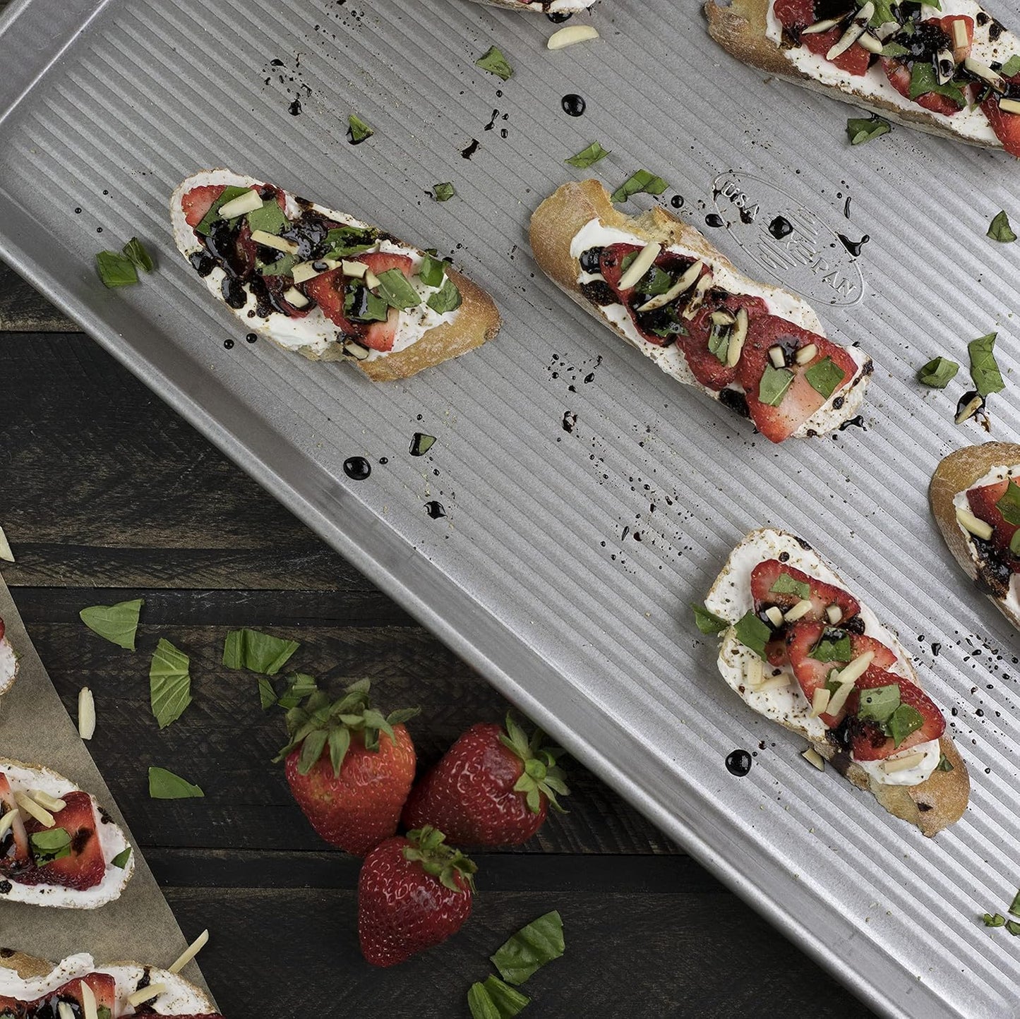 USA Pan Bakeware Nonstick Baking Sheet Pan - Extra Large Aluminized Steel Design