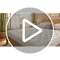 King Mattress Topper - White Pillow Top Mattress Pad for Back Pain Relief