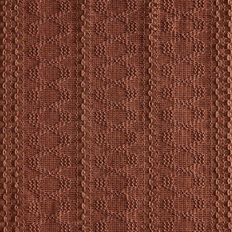 Macrame Style Boho Table Runner, 108" x 12" Terracotta - Handcrafted