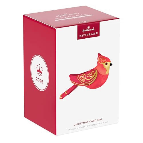 Christmas Cardinal Keepsake Ornament 2026 with Gold Accents - Hallmark