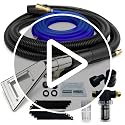 Shop Vacuum Carpet & Upholstery Extractor Hose Kit with Stainless Steel Wand