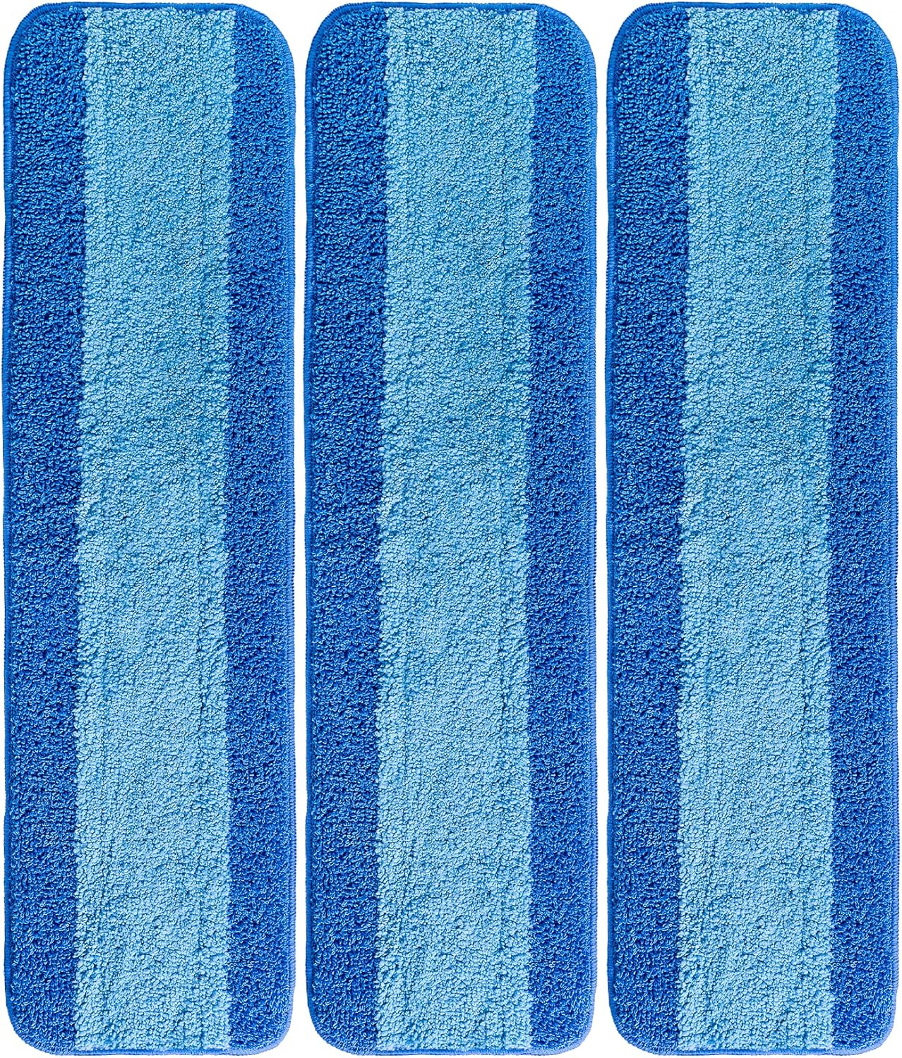 VanDuck Microfiber Mop Pads - 3 Pack Compatible with Bona Mop for 18-Inch Hardwood Floor Cleaning