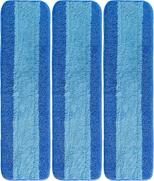 VanDuck Microfiber Mop Pads - 3 Pack Compatible with Bona Mop for 18-Inch Hardwood Floor Cleaning