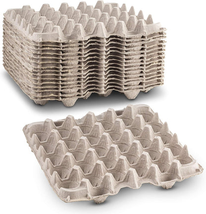 MT Products Egg Cartons - Durable Pulp Fiber Holds 30 Eggs | Pack of 15 - Made in the USA