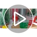 50 Pcs Christmas Disposable Plastic Cups 12 oz Naughty or Nice Team Design